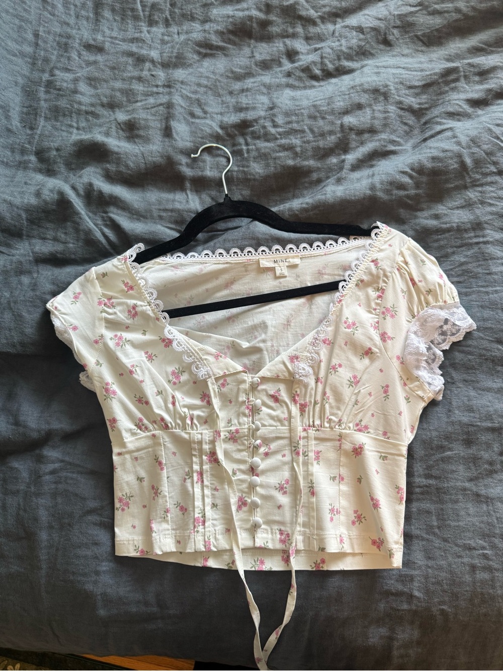 Floral Peasant Top